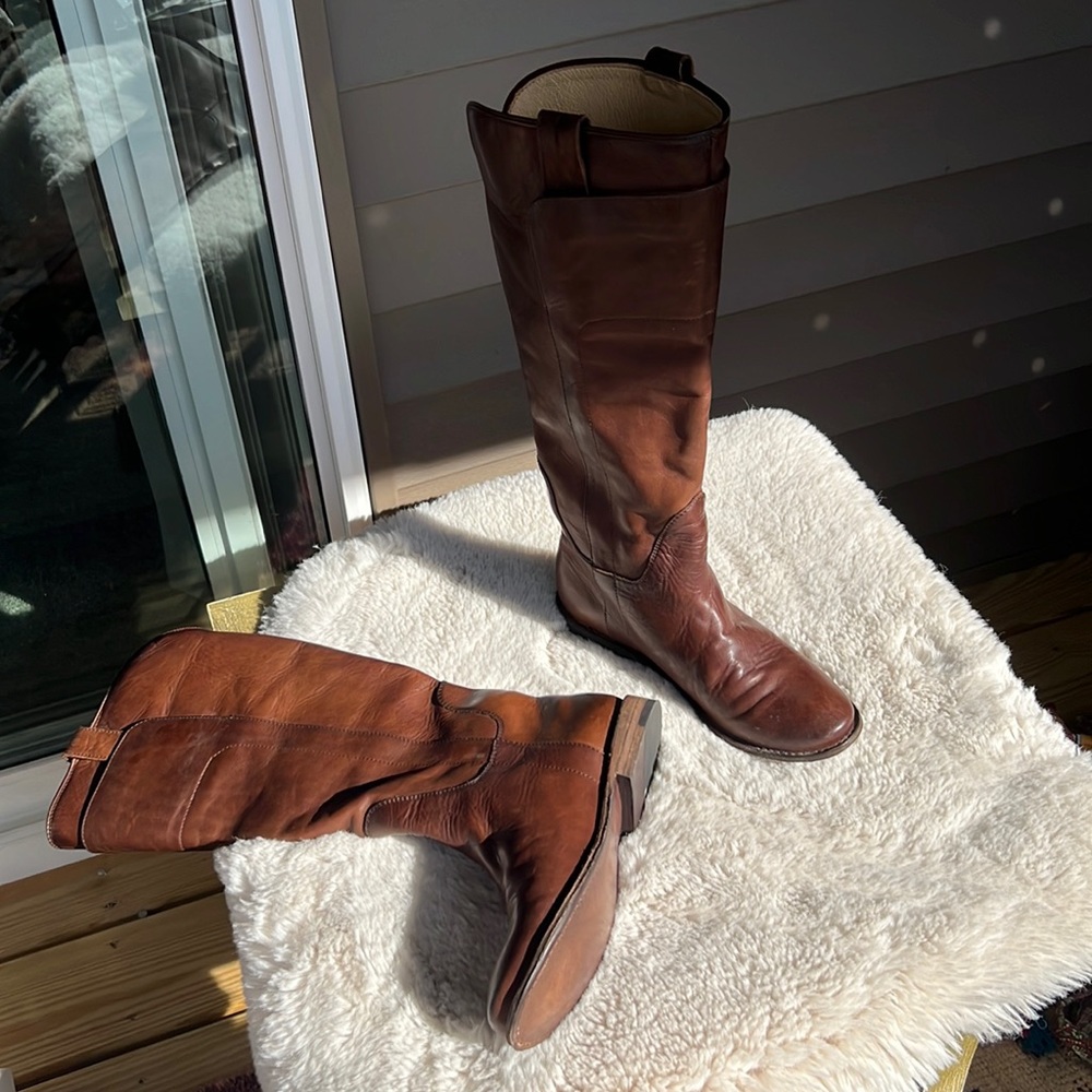 Frye leather riding boots
